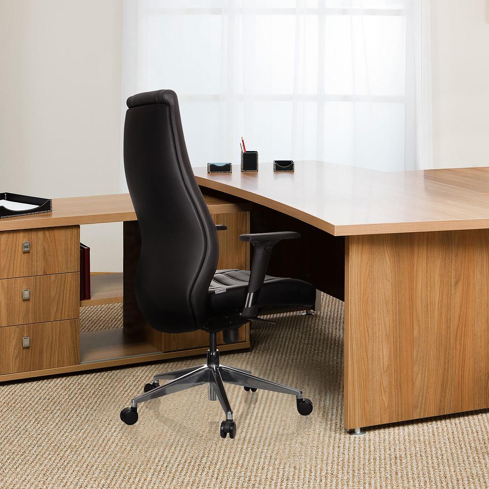 VITORO Office chair Faux leather Black 3