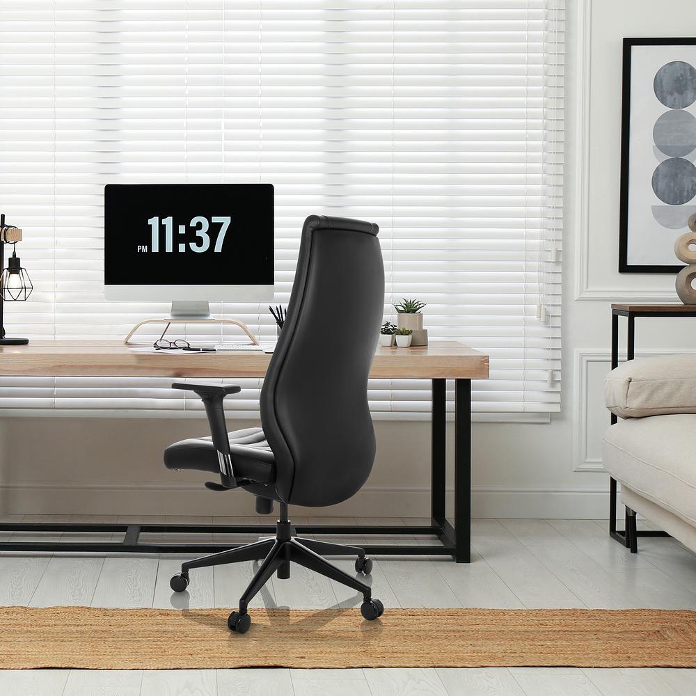 VITORO B Office chair Faux leather Black 3