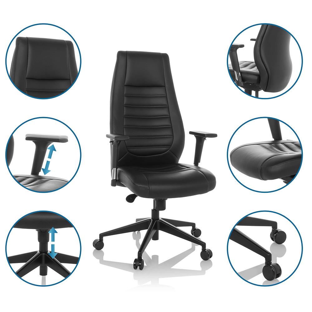 VITORO B Office chair Faux leather Black 2