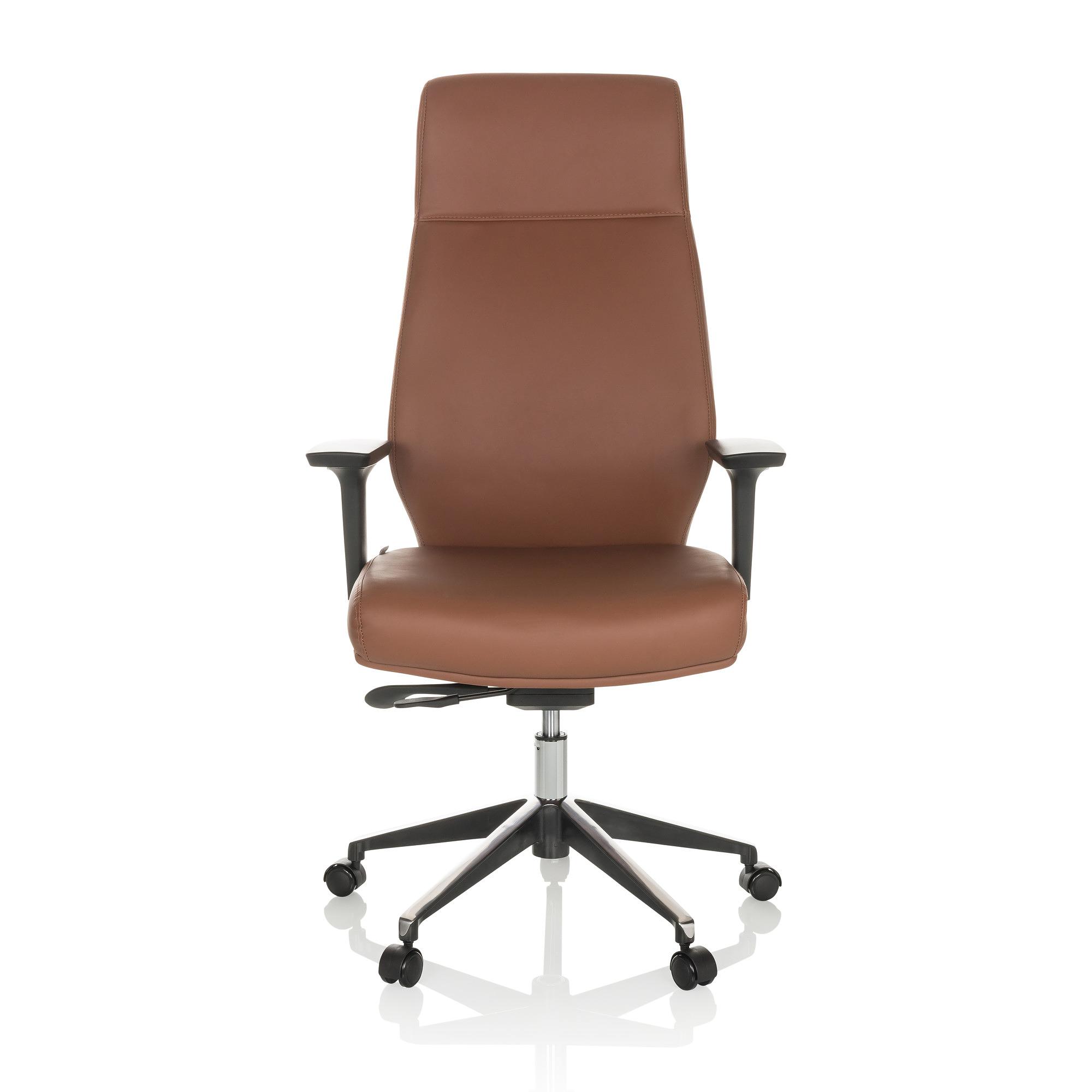 VITORO ECO Office Chair Swivel with Casters Faux Leather Brown 0