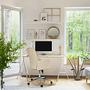 SOLAO 400 Swivel office chair with casters Beige 3