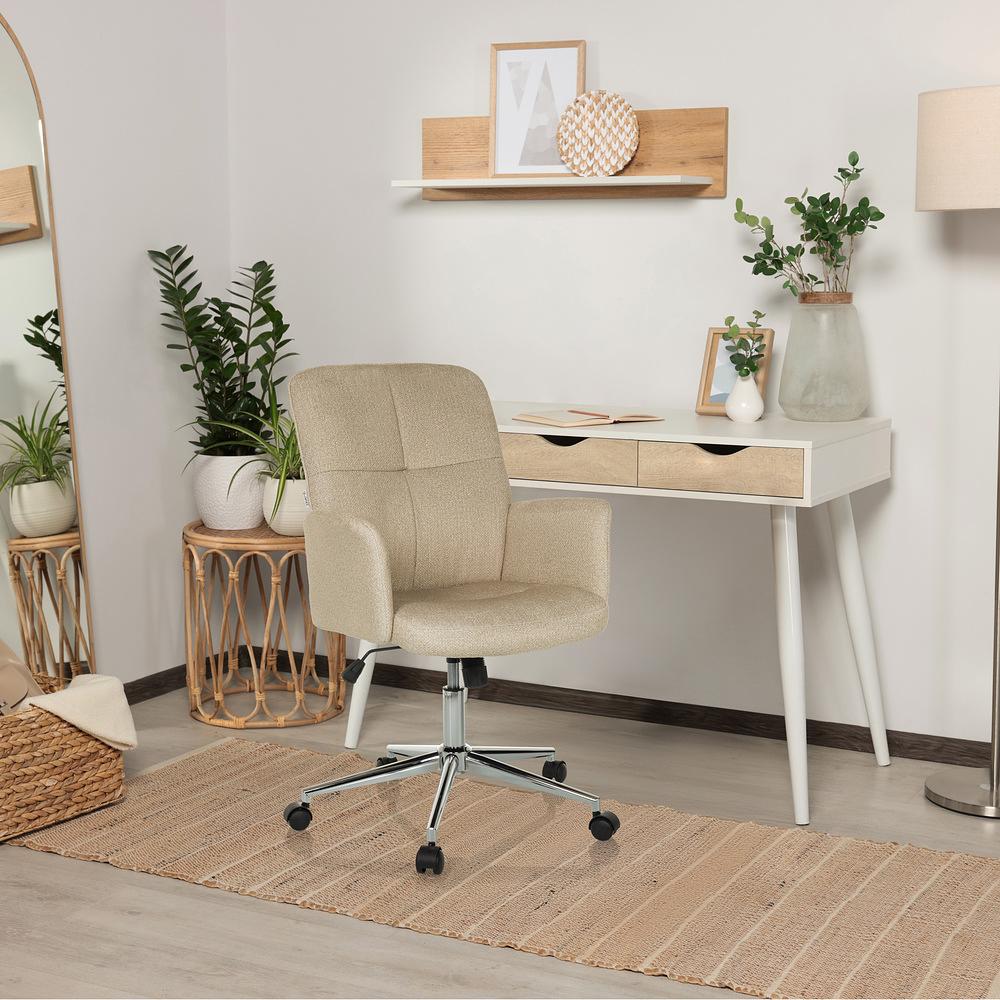 SOLAO 400 Sedia da ufficio Girevole con rotelle Beige 5