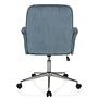 SOLAO CORD Bürostuhl Drehbar mit Cord-Optik Taubenblau 7