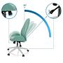 AVEA I Swivel office chair with casters Fabric Aqua 1