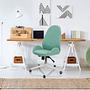 AVEA I Swivel office chair with casters Fabric Aqua 3