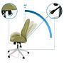 AVEA I Swivel office chair with casters Fabric Green 1
