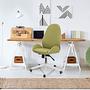 AVEA I Swivel office chair with casters Fabric Green 3