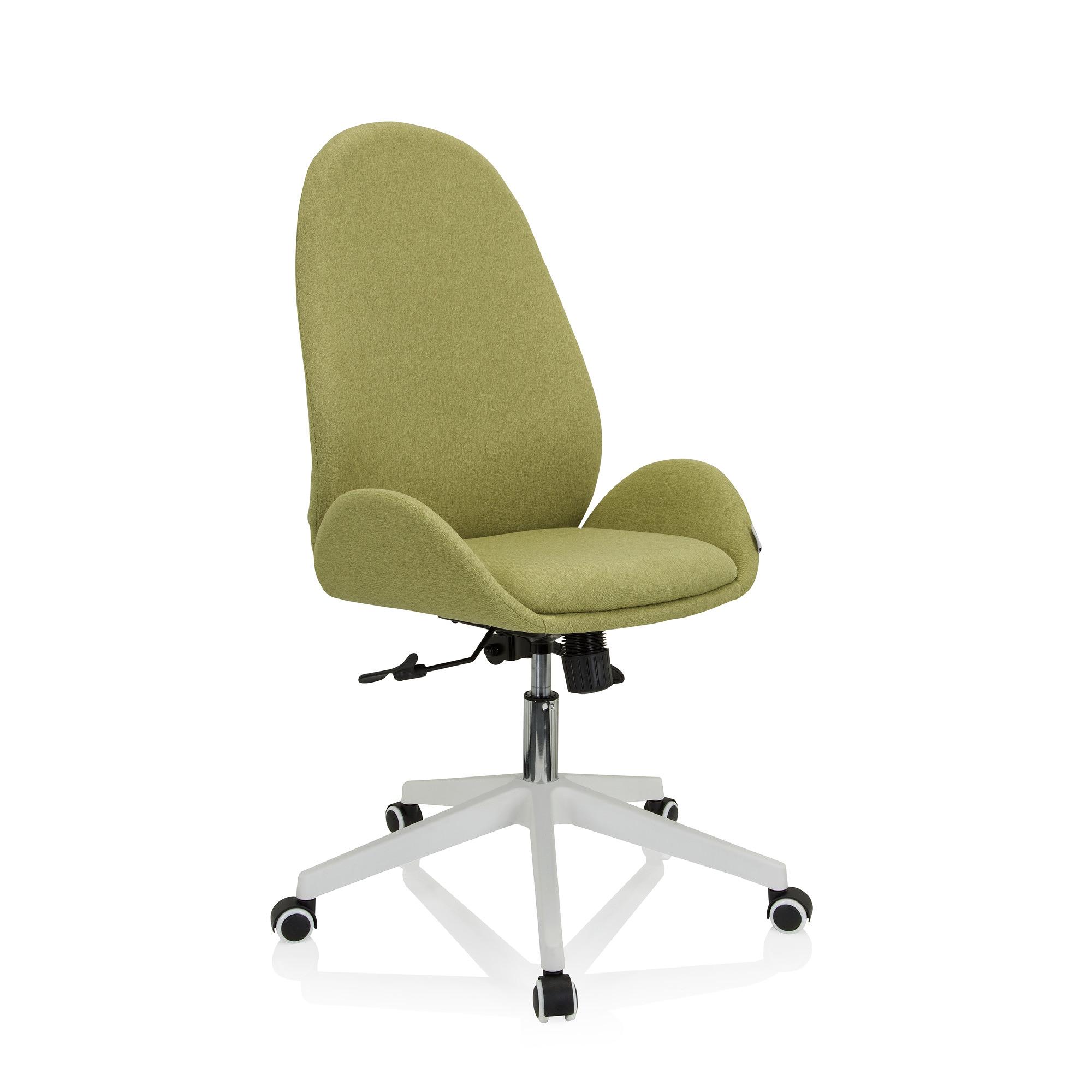 AVEA I Swivel office chair with casters Fabric Green 5