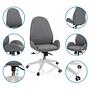 AVEA I Swivel office chair with casters Fabric Gray 2