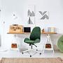 AVEA Office Chair Swivel with Casters Green 1