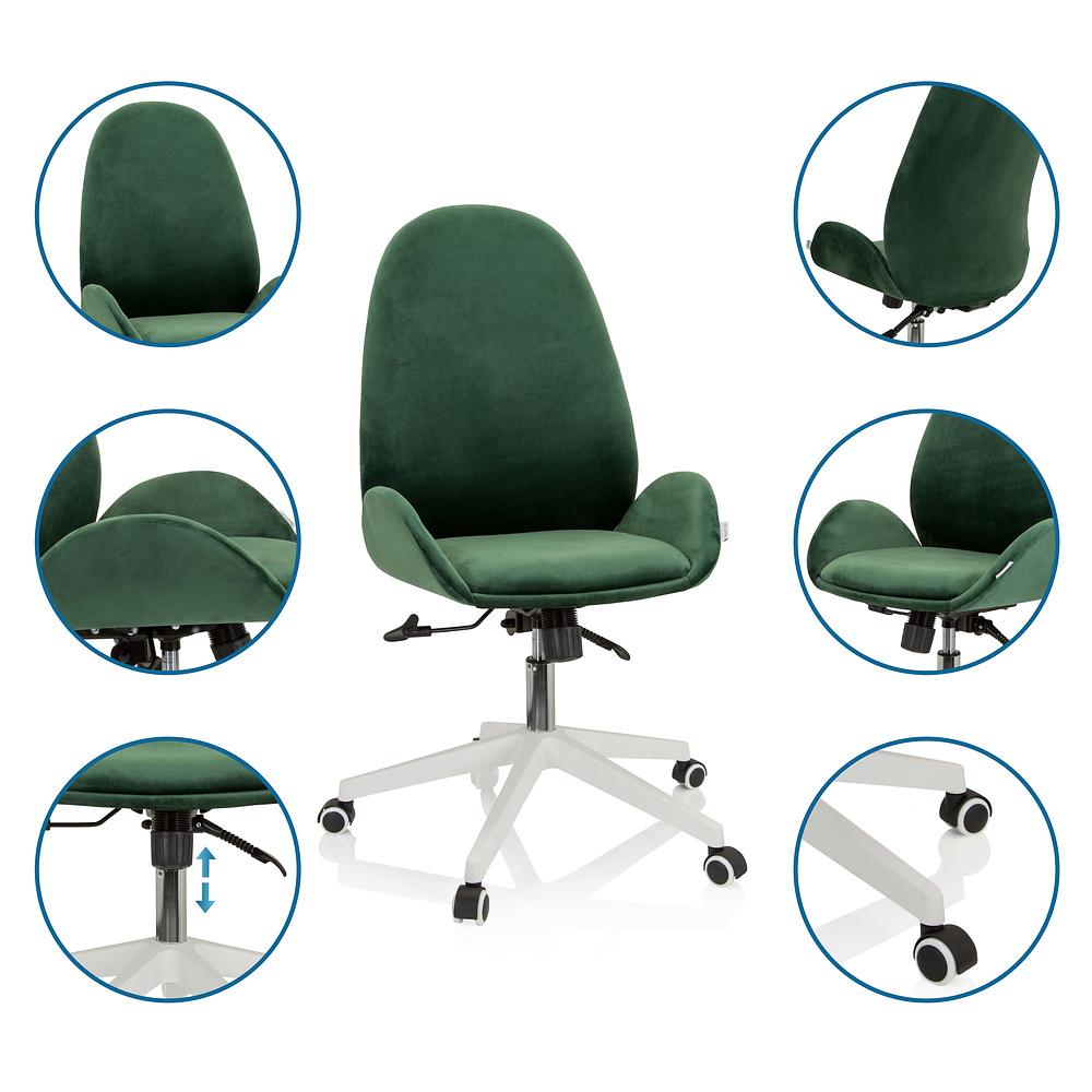 AVEA Office Chair Swivel with Casters Green 3