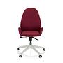 AVEA I Swivel office chair with casters Fabric Bordeaux 0