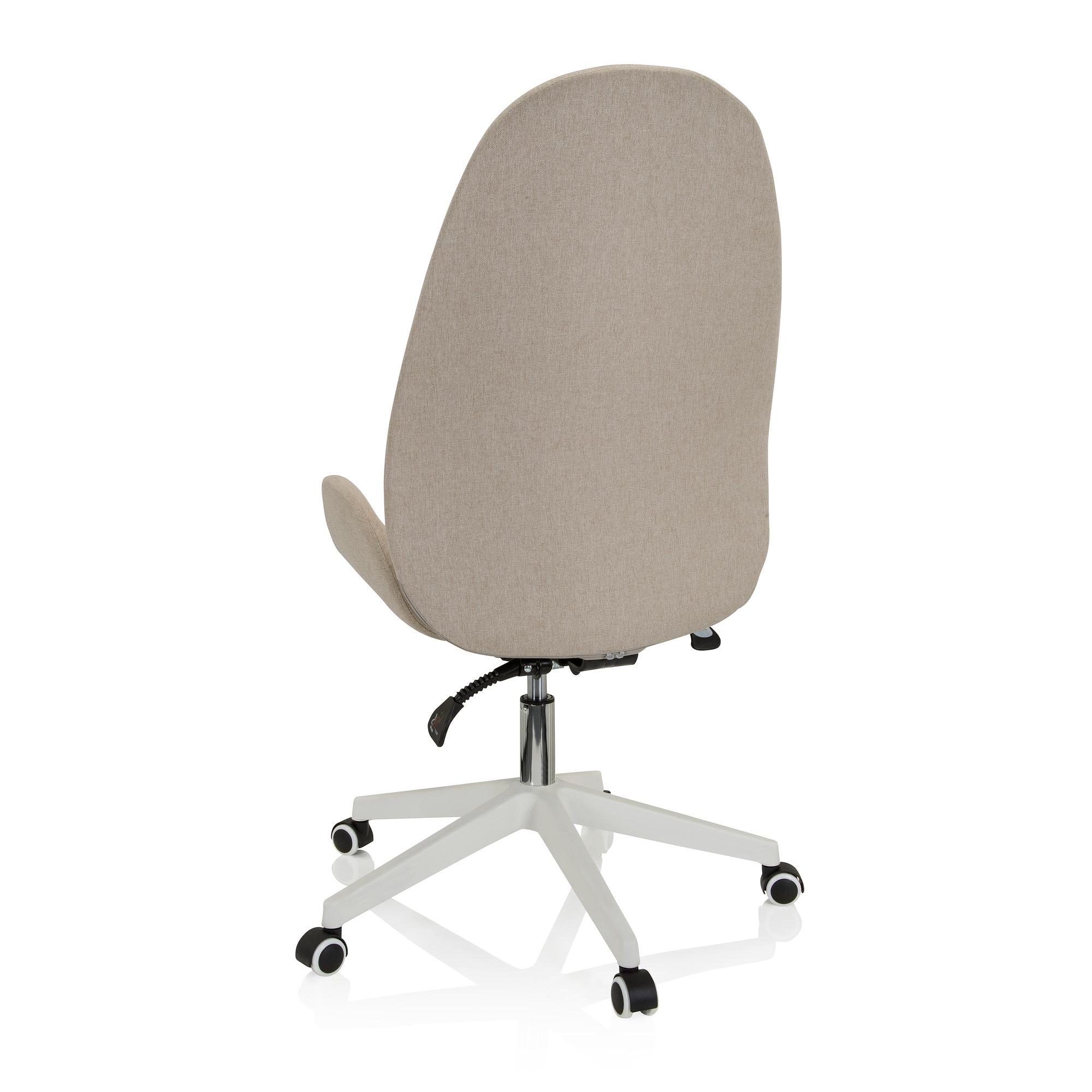 AVEA I Swivel Office Chair with Casters Fabric Beige 9