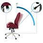 AVEA I Swivel office chair with casters Fabric Bordeaux 1