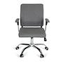 CHARLES I Office Chair Swivel with Casters Fabric Dark Grey 0