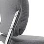 CHARLES I Office Chair Swivel with Casters Fabric Dark Grey 3