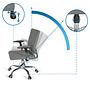 CHARLES I Office Chair Swivel with Casters Fabric Dark Grey 2