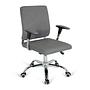 CHARLES I Office Chair Swivel with Casters Fabric Dark Grey 8