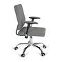 CHARLES I Office Chair Swivel with Casters Fabric Dark Grey 9