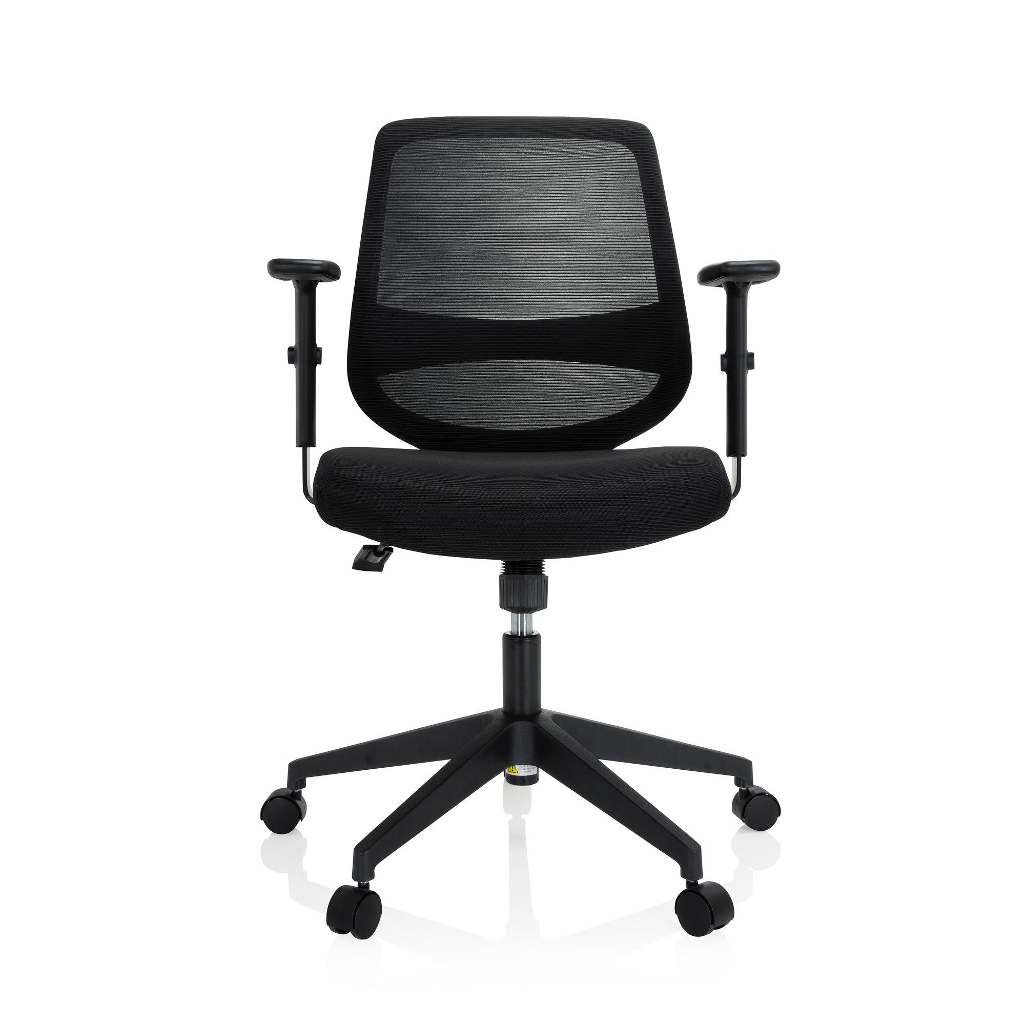 CHESTER Office chair Swivel with wheels Fabric Black 0