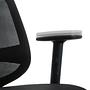CHESTER Office chair Swivel with wheels Fabric Black 2