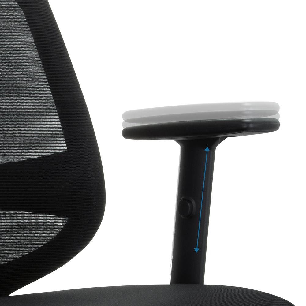 CHESTER Office chair Swivel with wheels Fabric Black 2