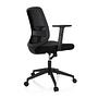 CHESTER Office chair Swivel with wheels Fabric Black 8