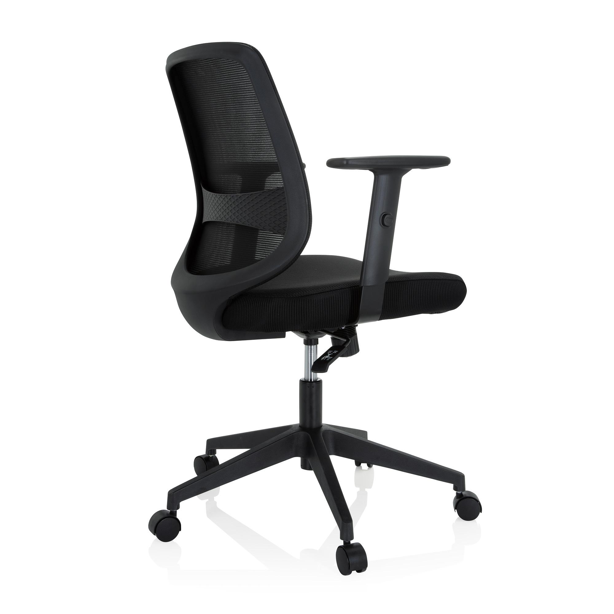 CHESTER Office chair Swivel with wheels Fabric Black 8