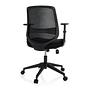 CHESTER Office chair Swivel with wheels Fabric Black 9