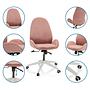 AVEA Office Chair Swivel with Wheels Pink 2