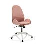 AVEA Office Chair Swivel with Wheels Pink 5