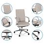 BESSONA Office chair Swiveling Fabric Beige 2