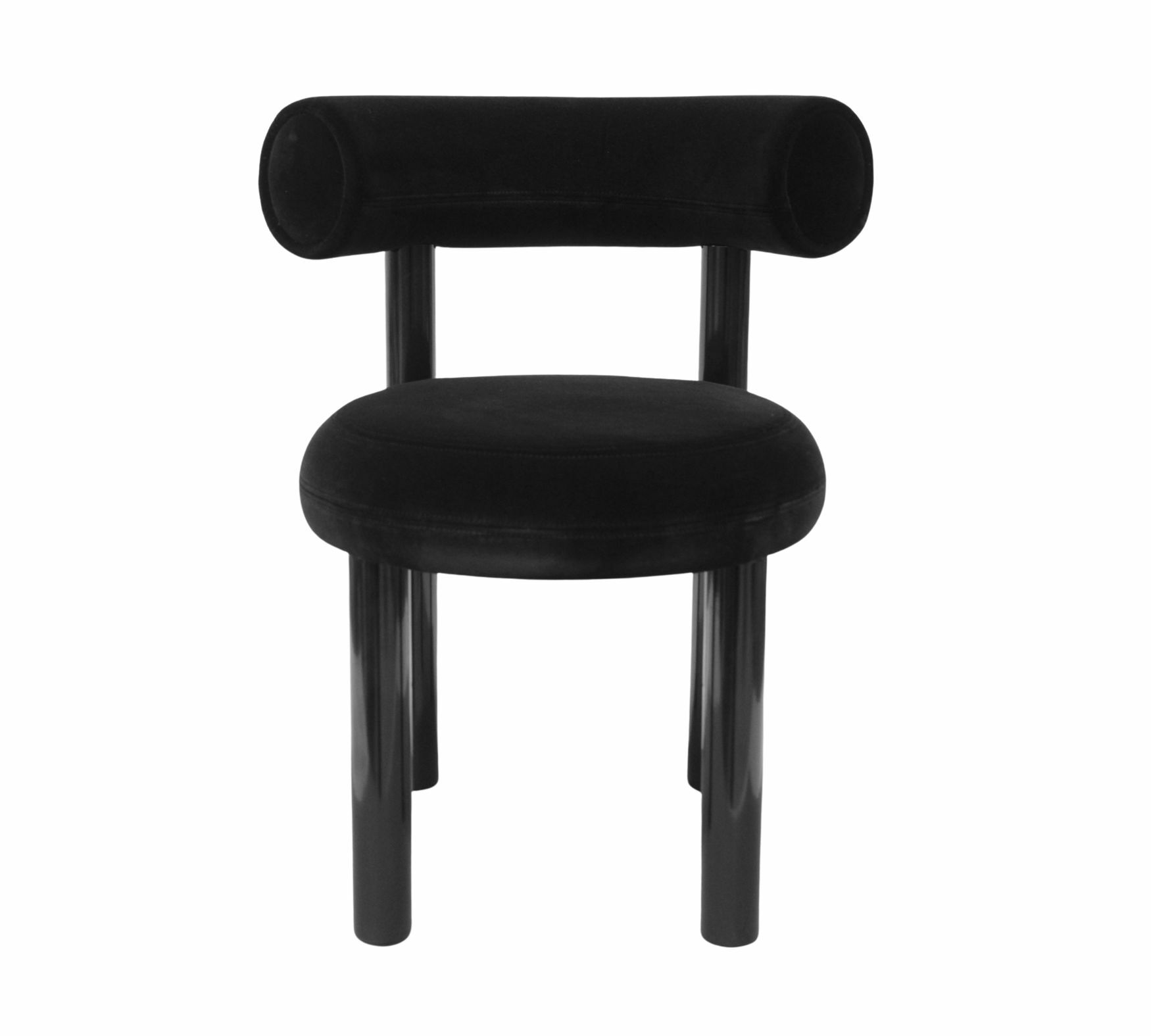 Fat Dining Chair Cassia 09 Schwarz 1