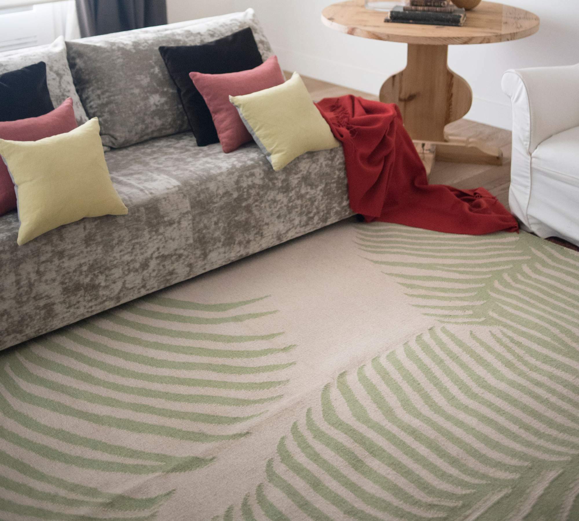 Wool Kilim rug palm pattern 230 x 300 cm 2