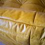 Togo Sofa 3-Seater Pull-Up Leather Yellow 6