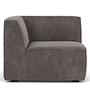 Dane 1-Seater Corner Module Left Danny Steel Grey 0