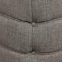 Togo armchair and ottoman set fabric Warm Grey 4