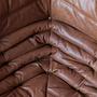 Togo Divano angolare Pelle pull-up Marrone Kentucky 6