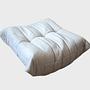 Togo Ottoman Faux Leather Light Beige 0