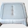 Togo Ottoman Faux Leather Light Beige 1
