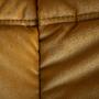 Togo Sessel und Ottoman Set Samt Goldgelb 6