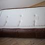 Togo Sofa 3-seater Pull-Up Leather Walnut Brown 3