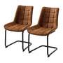 Freischwinger Kemmel Cognac 2er Set 0