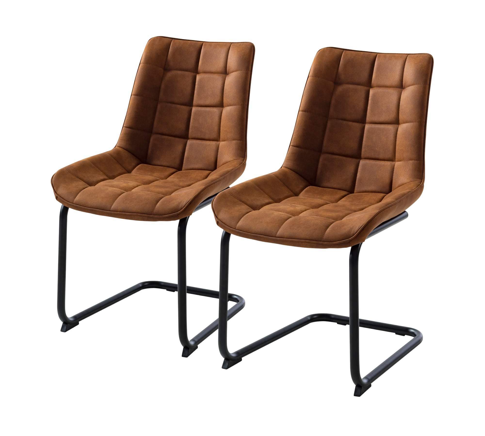 Freischwinger Kemmel Cognac 2er Set 0