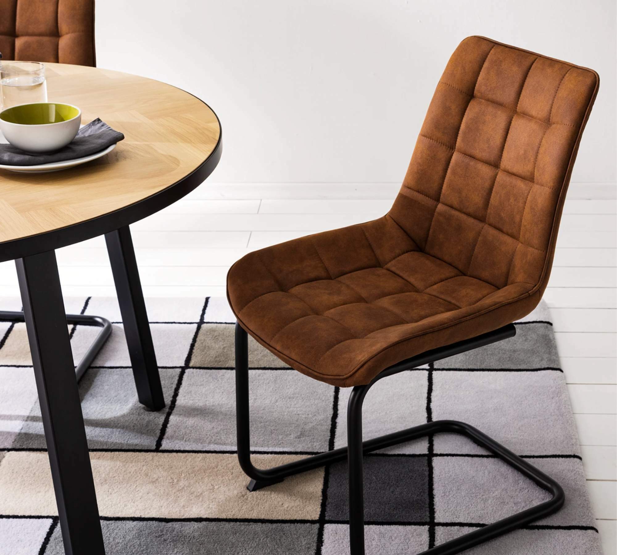 Freischwinger Kemmel Cognac 2er Set 7