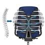 Ergo Line II Office Chair Swivel Fabric Blue 3