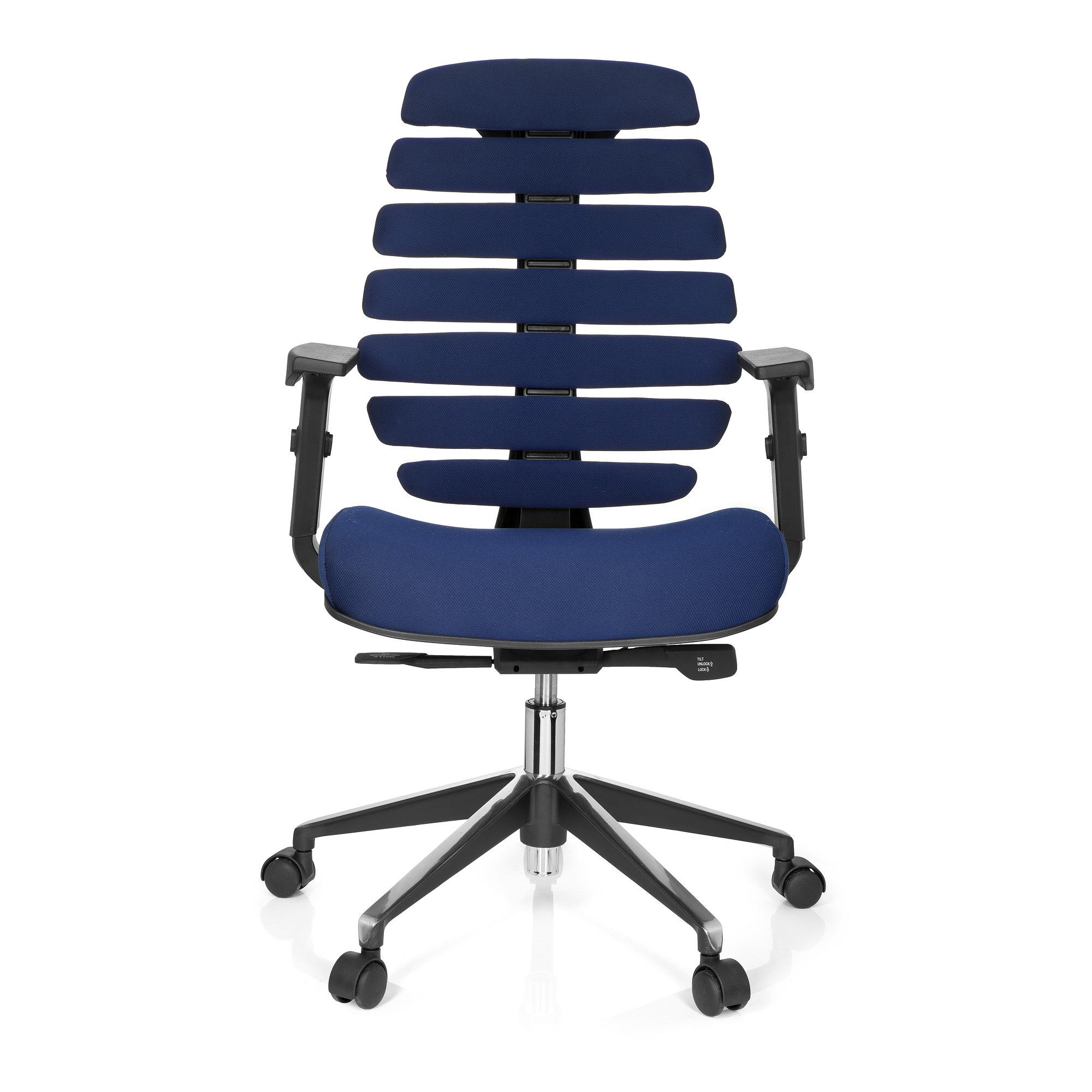 Ergo Line II Office Chair Swivel Fabric Blue 0