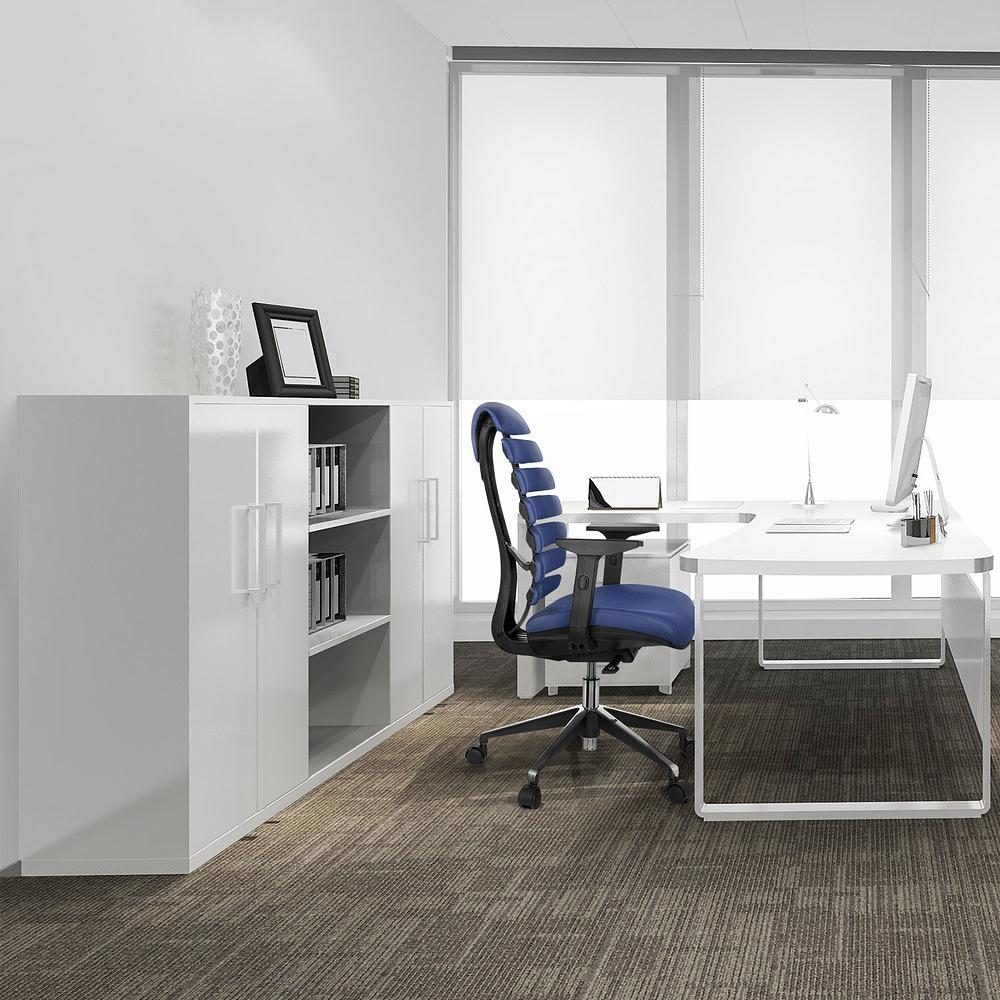 Ergo Line II Office Chair Swivel Fabric Blue 7