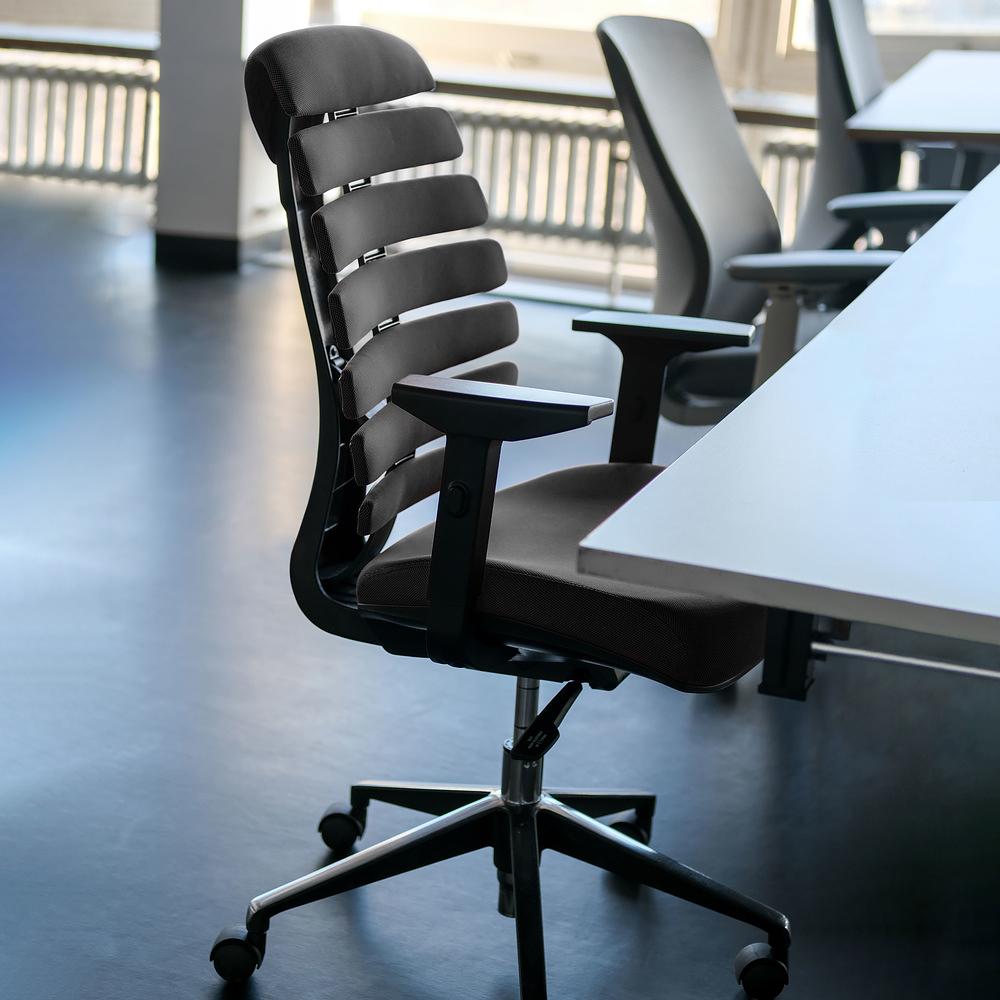 ERGO LINE II Office chair Swivel Fabric Black 5