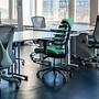 ERGO LINE II office chair Swivel Fabric Turquoise 6